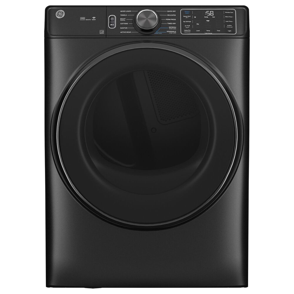 GE Appliances 7.8 Cu. Ft. Smart Front Load Electric Dryer with Steam and Sanitize Cycle in Carbon Graphite, , large