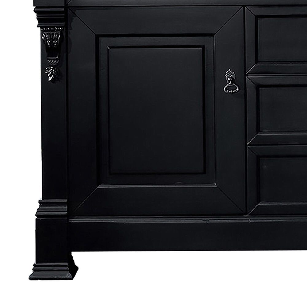 James Martin Brookfield 60&quot; Double Bathroom Vanity in Antique Black with 3 cm Eternal Marfil Quartz Top and Rectangle Sink, , large