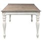 Belle Furnishings Magnolia Manor 7-Piece Rectangular Dining Set in Antique White and Weathered Bark, , large
