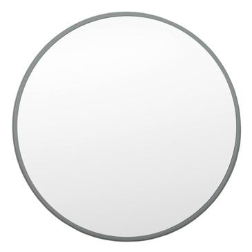 Garber Collection 24" Round Mirror in Olive Gray, , large