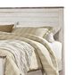 Signature Design by Ashley Willowton 3 Piece King Bedroom Set in Whitewash Finish, , large