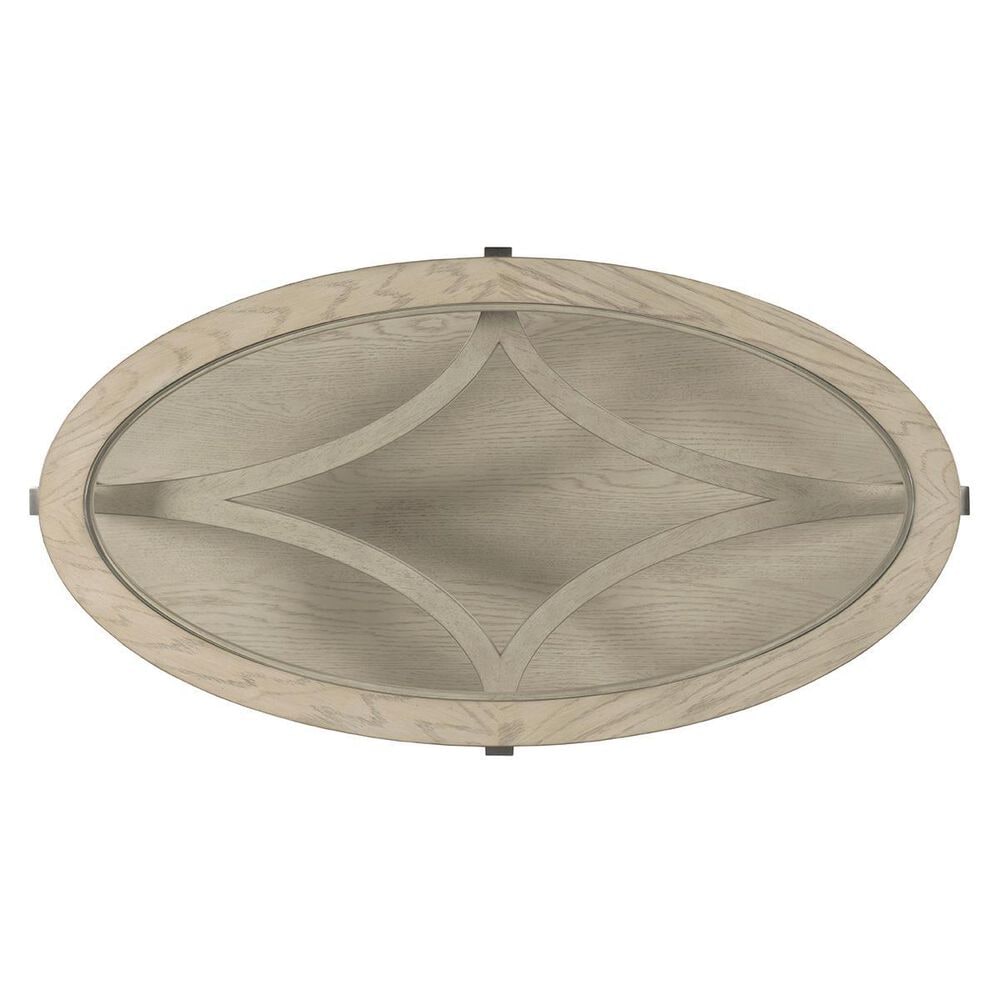 American Drew Solstice Oval Coffee Table in Soft Beige, , large