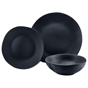 Godinger Silver Aspero 12-Piece Dinnerware Set in Black, , large