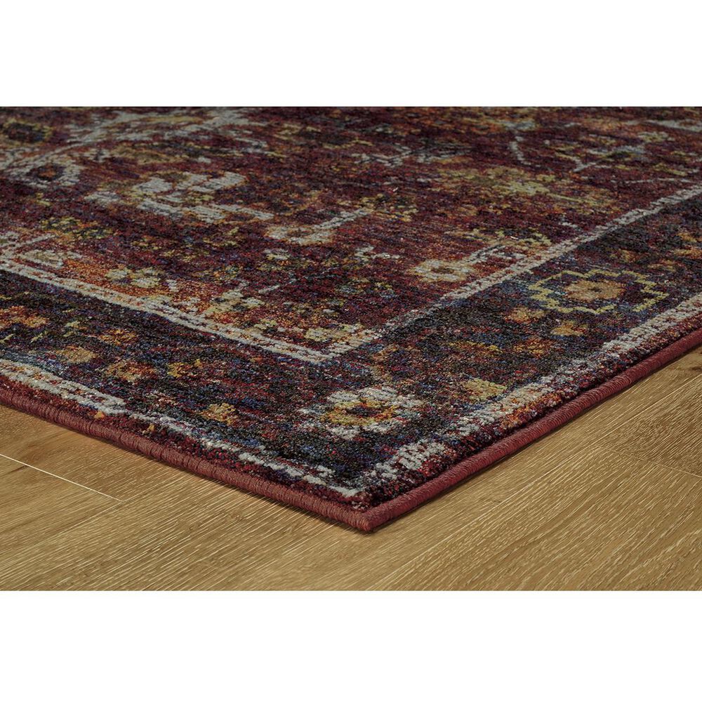 Oriental Weavers Andorra 7153A 10&#39; x 13&#39;2&quot; Red and Purple Area Rug, , large