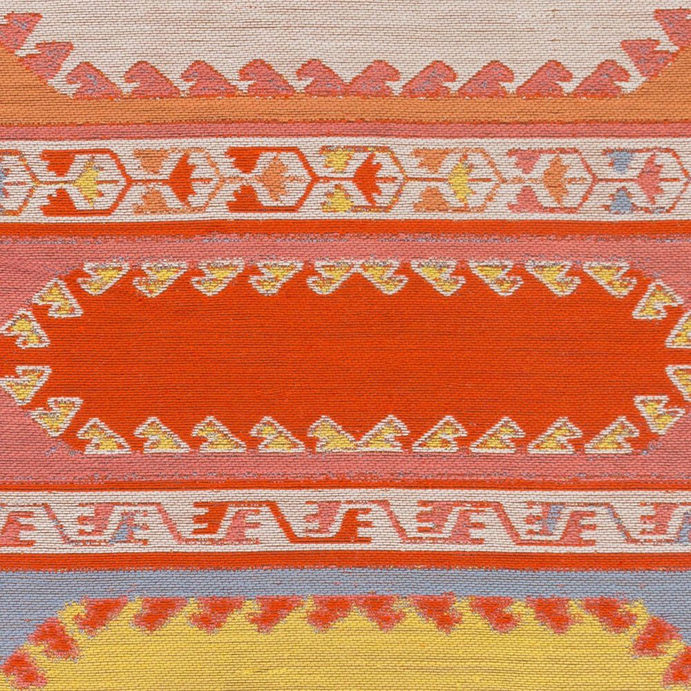 Surya Sajal 2&#39;6&quot; x 8&#39; Brick Red, Camel, Ivory, Rose, Light Blue and Mustard Runner, , large