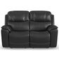 Flexsteel Crew Power Reclining Loveseat with Power Headrests and Lumbar in Raven, , large