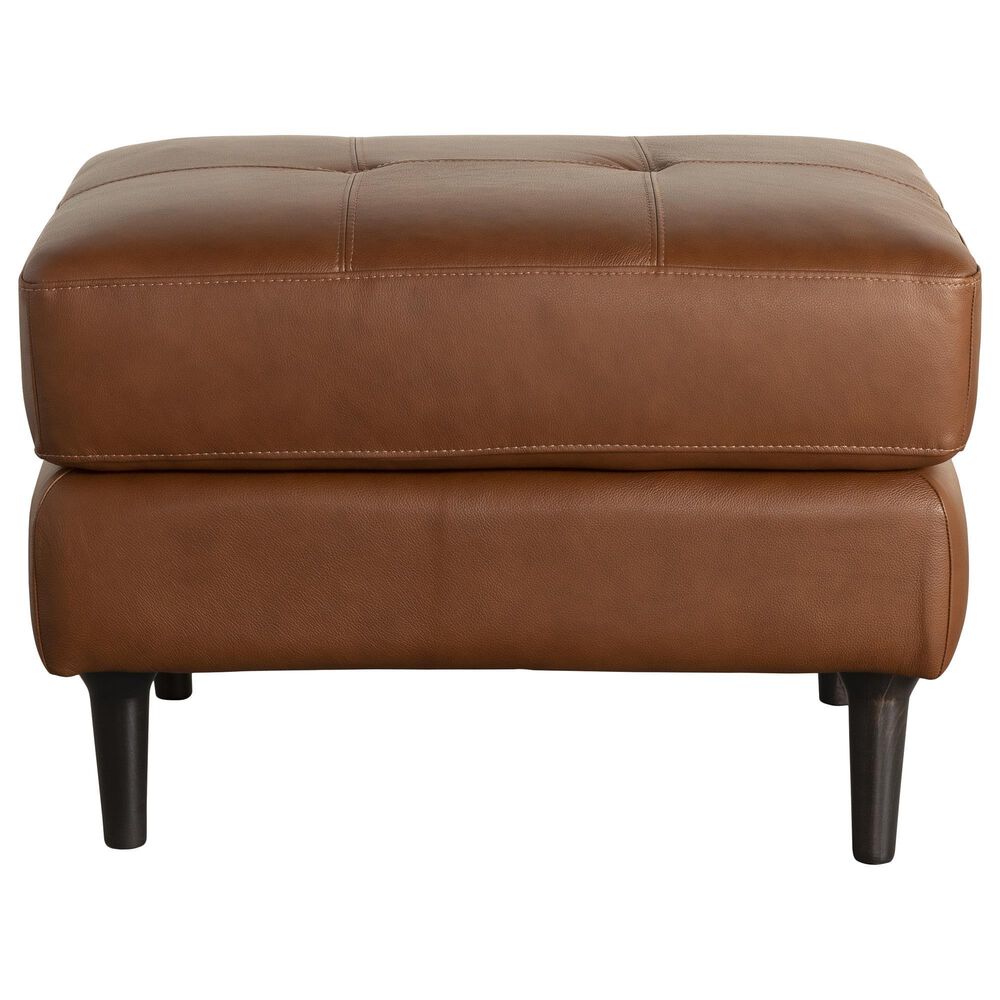 Chateau D&#39;ax Leather Ottoman in Cognac, , large