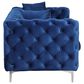 Morden Fort 3-Piece Stationary Living Room Set with Deep Button Tufted in Navy Blue Velvet, , large