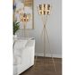 Grandview Gallery Tres Tripod Metal Floor Lamp in Royal Gold, , large