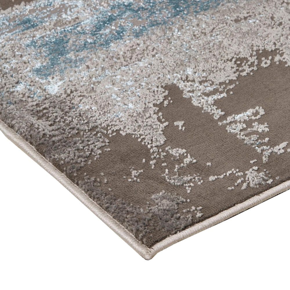 Feizy Rugs Azure 5&#39; x 8&#39; Beige and Blue Area Rug, , large