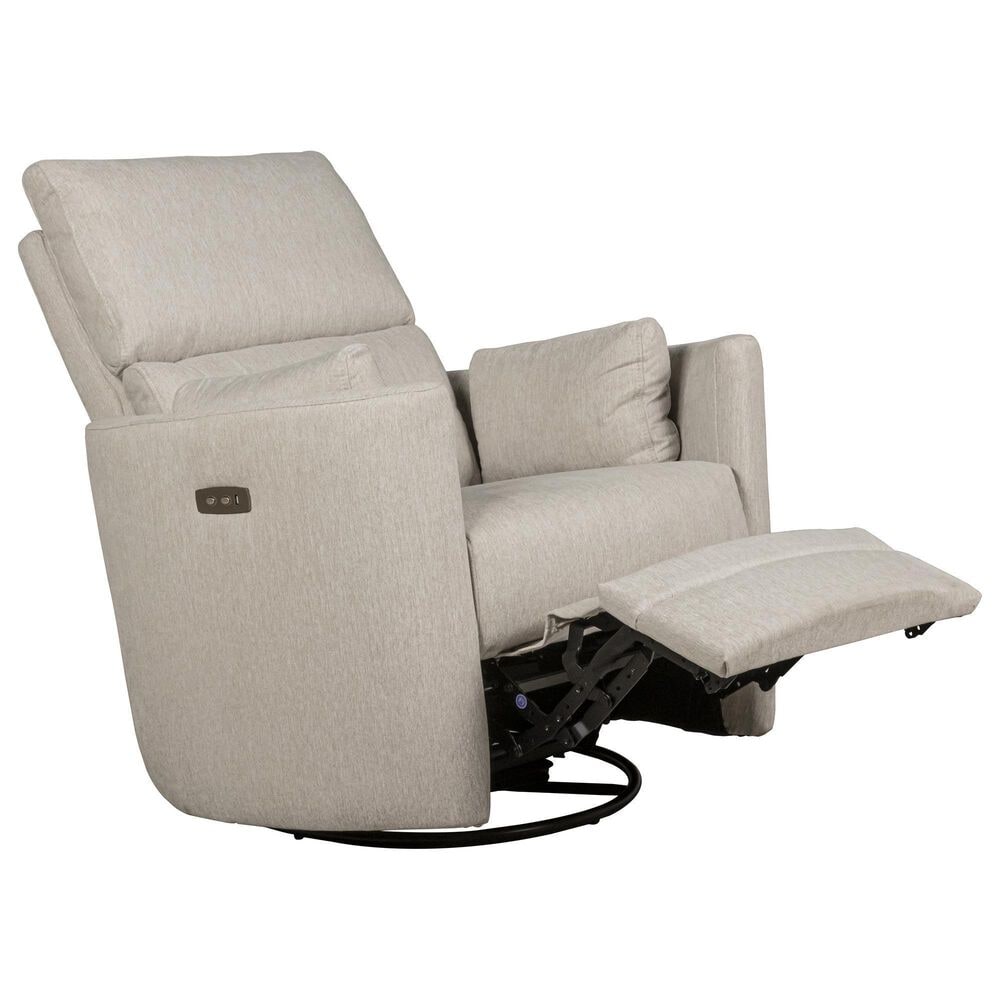 Eastern Shore Compass Power Swivel Glider with USB in Frost, , large
