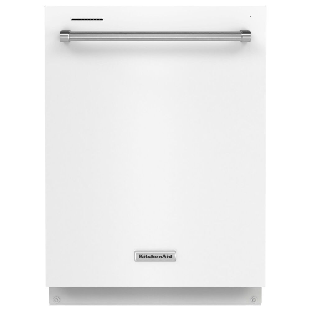 KitchenAid 24" Built-In Bar Handle Dishwasher with 39 Decibel in White, , large