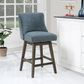 OSP Home Granville 26" Swivel Counter Stool in Navy, , large