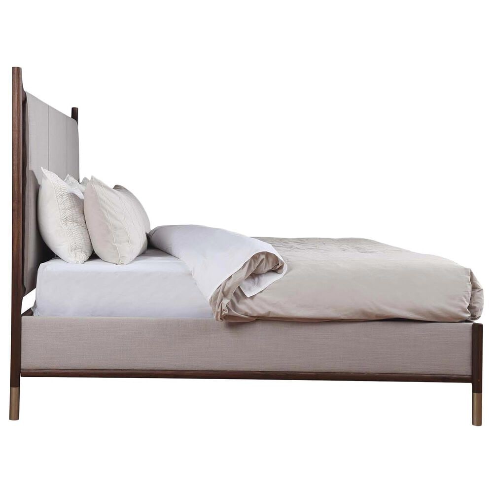 Stickley Furniture Walnut Grove Upholstered King Bed in Salvador Dove, , large