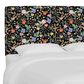 Rifle Paper Co Crafted by Cloth & Company Elly King Headboard in Aviary Black and Cream, , large