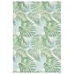 Safavieh Barbados Tropical Botanical BAR592 3"3" x 5" Green and Teal Indoor/Outdoor Area Rug, , large