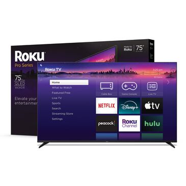 Roku 75" Class Pro Series Mini-LED QLED 4K in Black - Smart TV, , large