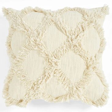 Triangle Home Fashions Oggee Tuft 20" x 20" Throw Pillow in Neutral, , large