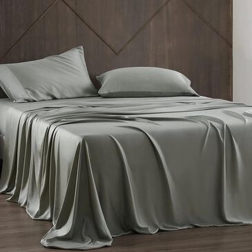 HiEnd Accents Lyocell 4-Piece Queen Sheet Set in Sage, , large