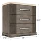 Shannon Hills Sariel 3-Drawer Nightstand with Stone Top in Expresso, , large