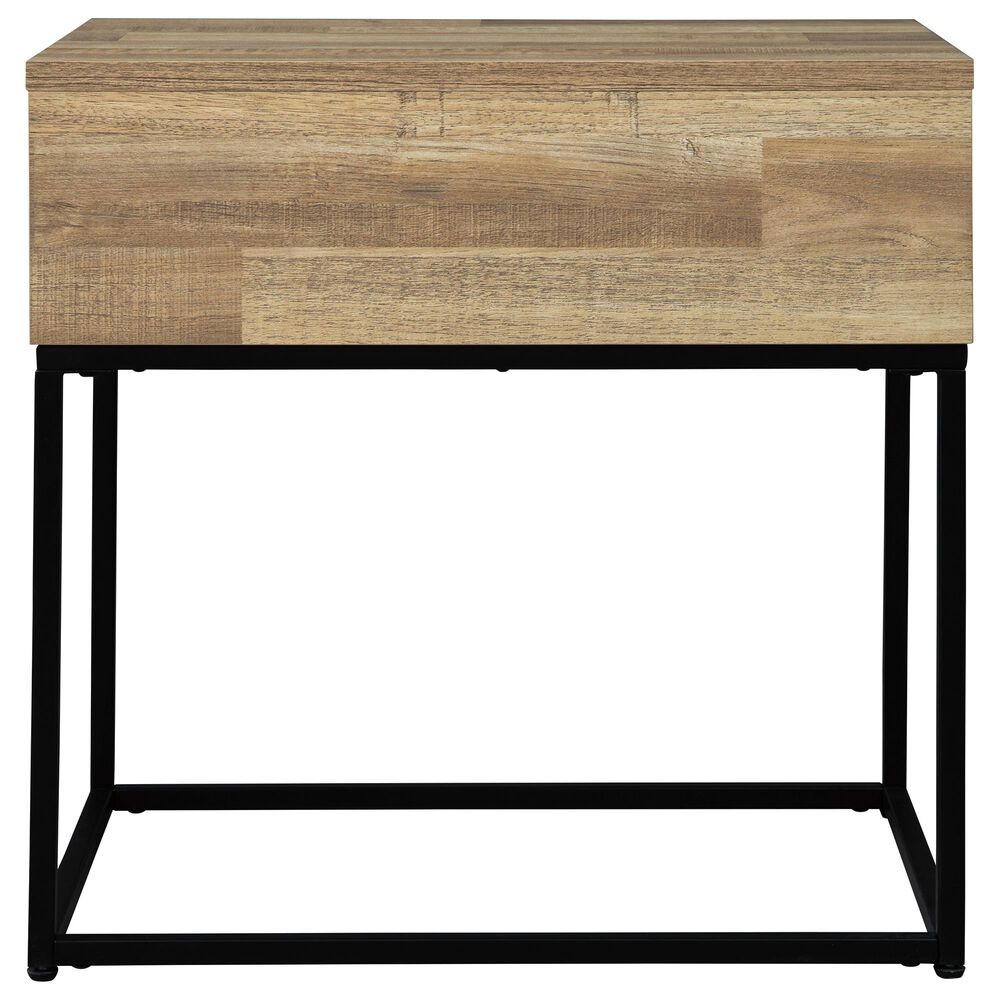 Signature Design by Ashley Gerdanet Rectangular End Table in Natural, , large