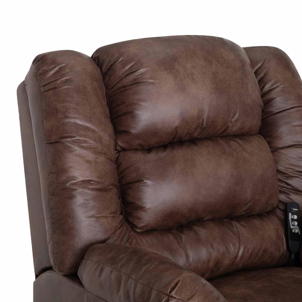 Moore Furniture Stockton Power Lift Recliner in Cash Tobacco, , large