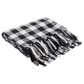 Surya Briar 50" x 60" Plaid Throw in Black and White, , large