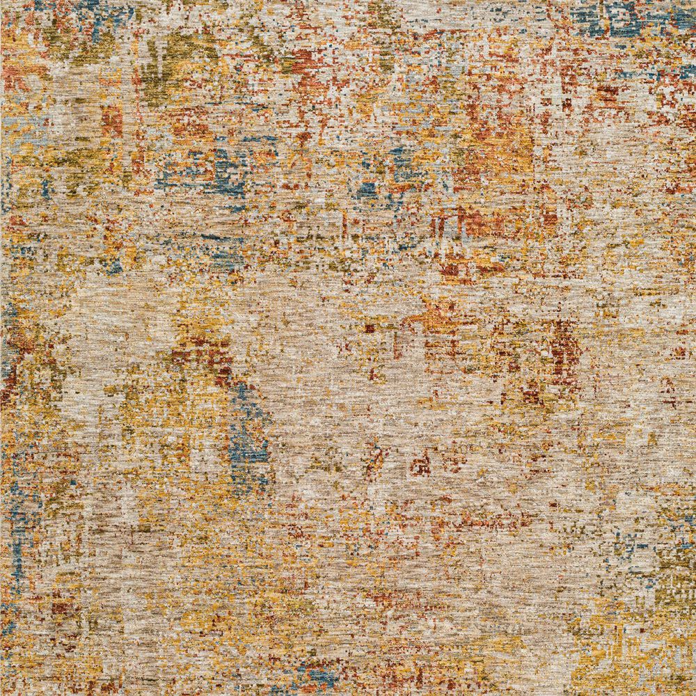 Surya Mona Lisa Abstract 7&#39;10&quot; x 10&#39;3&quot; Tan, Mustard, Olive, Sage, Brick Red, Dark Blue and Burgundy Area Rug, , large