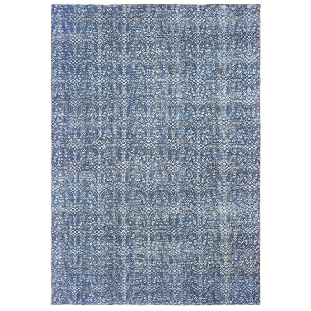 Oriental Weavers Sofia 85815 5"3" x 7"6" Blue and Brown Area Rug, , large