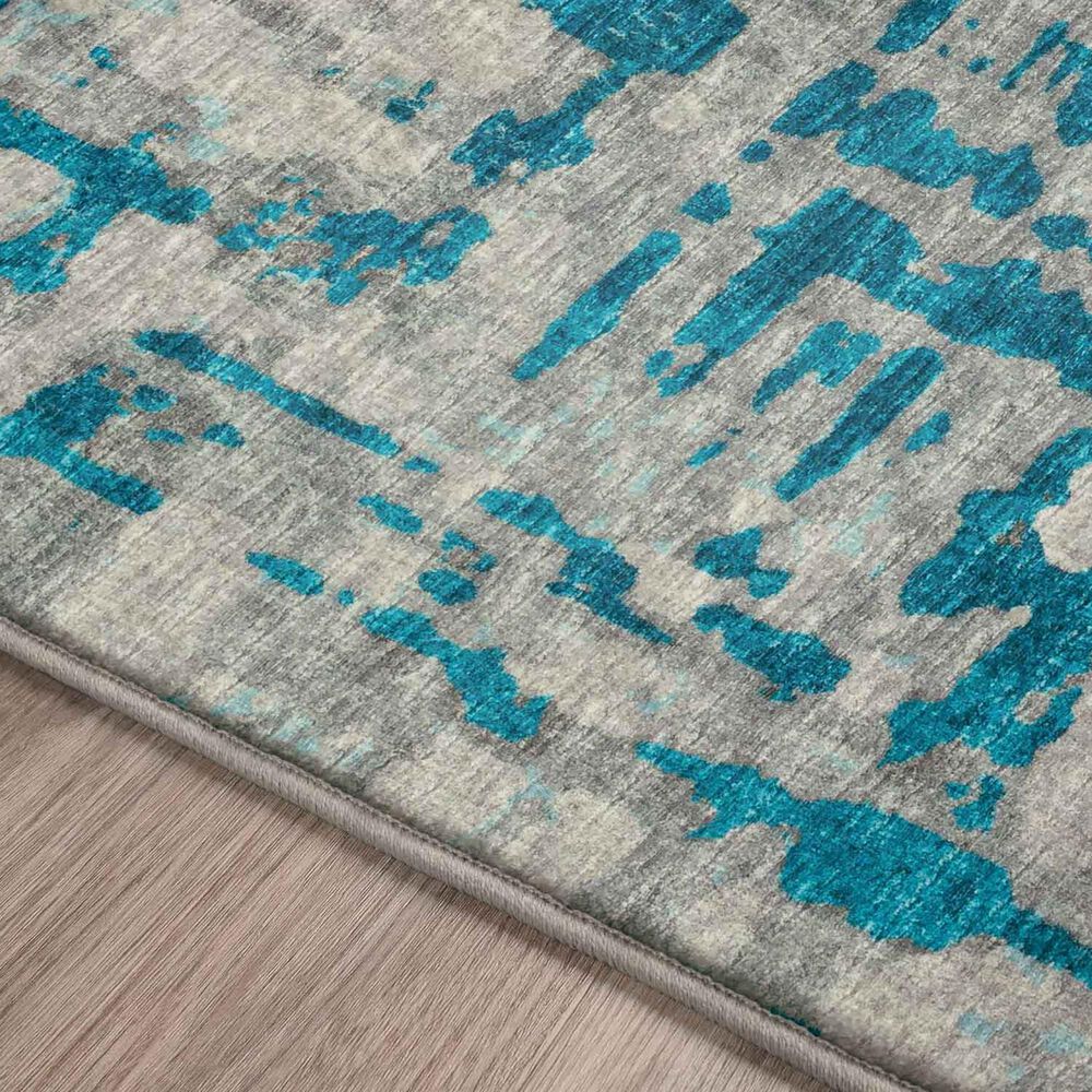 Dalyn Rug Company Brisbane Abstract 1&#39;8&quot; x 2&#39;6&quot; Teal Area Rug, , large