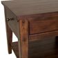 Belle Furnishings End Table in Rustic Brown, , large