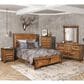 Sunset Bay Urban Rustic 4 Piece Queen Bedroom Set in Rustic Brown, , large