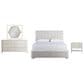 Furniture Worldwide Love Joy Bliss 4 Piece Queen Bedroom Set in Alabaster and Soft Gold, , large