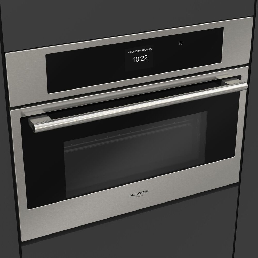 Fulgor Milano 24&quot; Compact Steam Single Wall Oven in Stainless Steel, , large