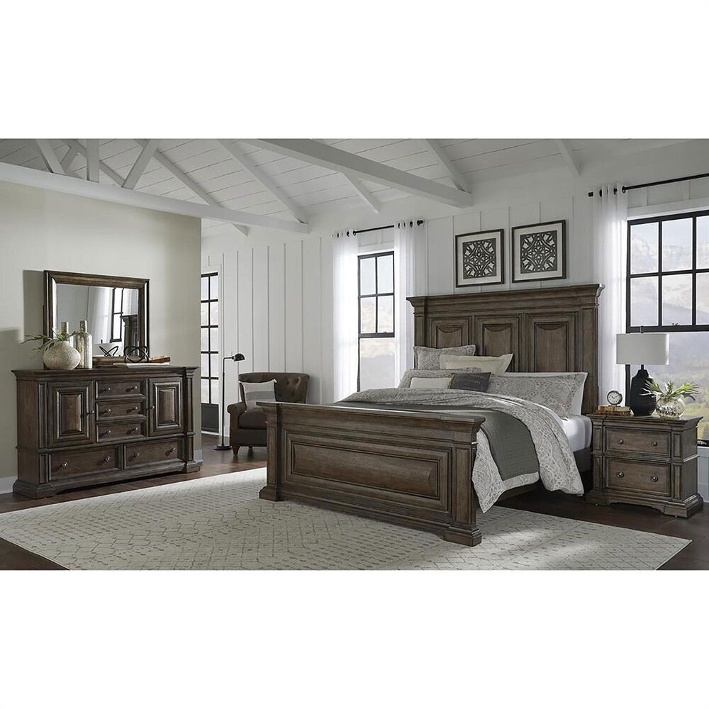 Chapel Hill Woodbury 3-Piece Queen Bedroom Set in Brown, , large