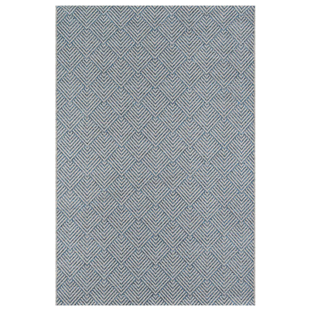 Momeni Como COM-3 8" x 11" Blue Area Performance Rug, , large