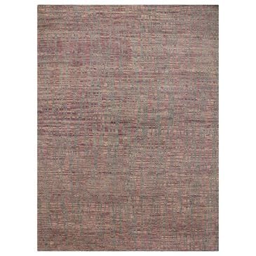 Loloi Daphne 5"6" x 8"6" Raspberry and Silver Area Rug, , large