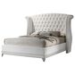 Pacific Landing Barzini 5-Piece Cal King Bed Set in White, , large