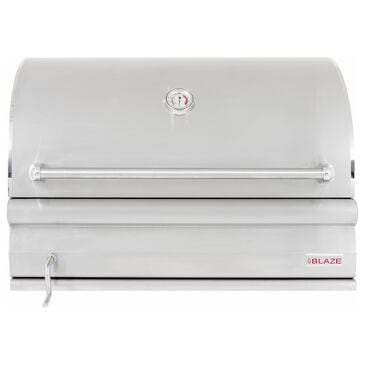 Blaze 32" Professional Charcoal Grill in Stainless Steel, , large