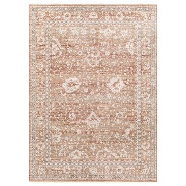 Surya Carlisle 5"3" Round Dusty Pink, Ivory, Pale Blue, Sage, Olive and Medium Brown Area Rug, , large