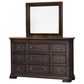 Napa Furniture Design Grand Louie 9-Drawer Dresser in Ebony and Wheat, , large