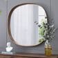 A&B Home Wayne 43" Curved Accent Wall Mirror in Brown, , large