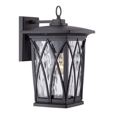 Quoizel Grover 1-Light 14.5" Outdoor Wall Lantern in Mystic Black, , large