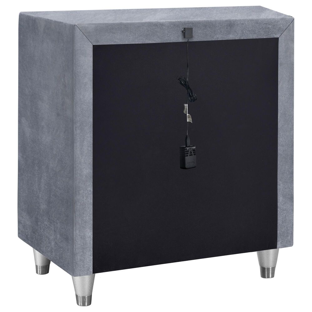 Pacific Landing Antonella 3-Drawer Nightstand in Grey, , large