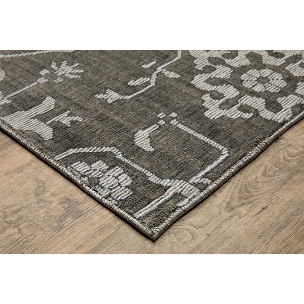 Oriental Weavers Intrigue INT09 5&#39;3&quot; x 7&#39;6&quot; Grey Area Rug, , large