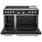 Cafe 8.25 Cu. Ft. Freestanding Dual Fuel Range with Double Oven in Matte Black and Brushed Stainless, , large