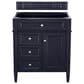 James Martin Brittany 30" Single Bathroom Vanity in Victory Blue with 3 cm Arctic Fall Solid Surface Top and Rectangle Sink, , large
