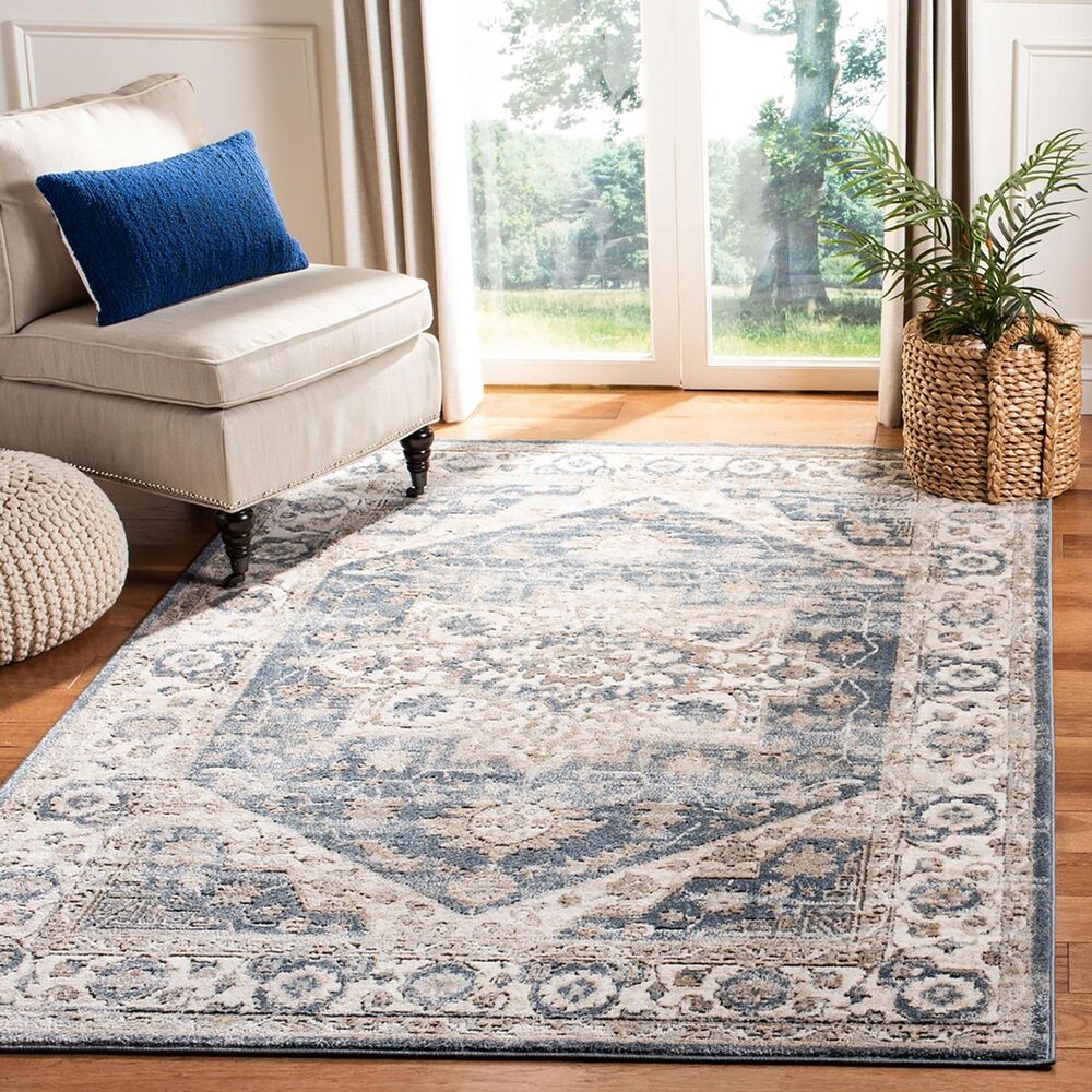 Safavieh Oregon 9&#39; x 12&#39; Ivory and Blue Area Rug, , large