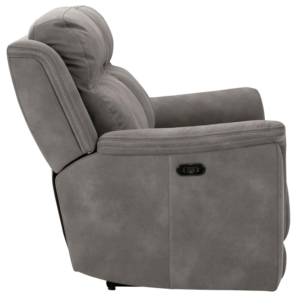 Signature Design by Ashley Next-Gen DuraPella Power Reclining Sofa with Power Headrest in Slate, , large