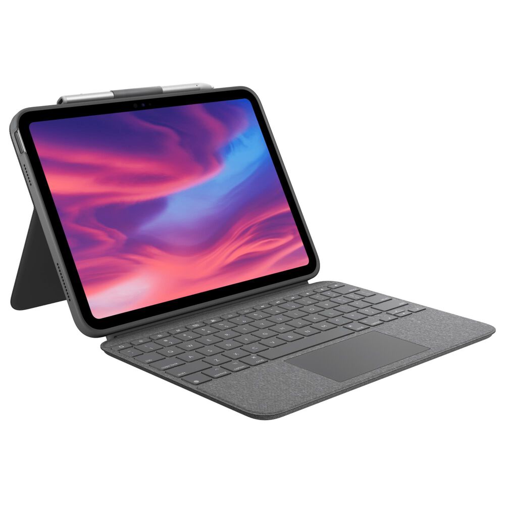 Logitech Combo Touch Keyboard Case for Apple iPad 10th Generation in Oxford Grey, , large